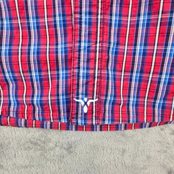 Wrangler 20X Shirt Men's XL Multicolor Plaid Pearl Snap Cowboy Western Rodeo - Picture 9 of 12